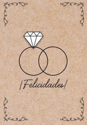 Tarjeta Boda TB101 (3pz)