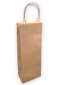 Paquete de Bolsa kraft c/asa para vino (12 pz)