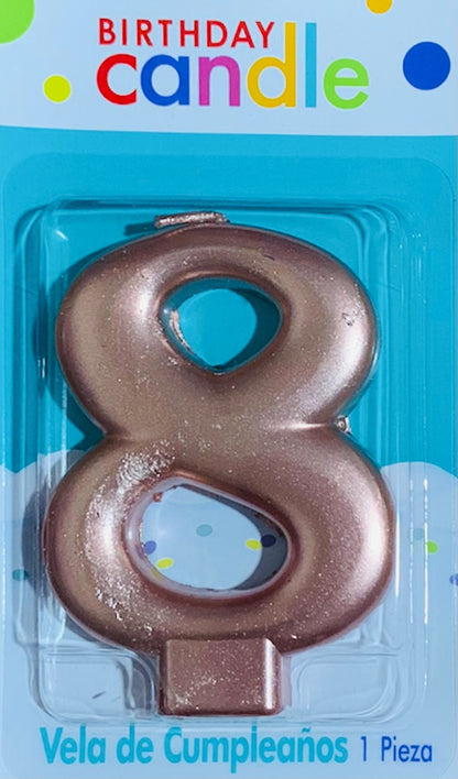 Velas de cumpleaños - Rose Gold