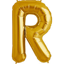 Letra 16" Oro / Plata R (color a elegir)